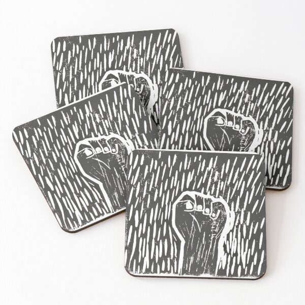 Item preview, Protest Fist Lino Print designed and sold by Mgh12321.