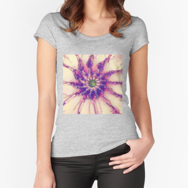 Fractalize abstraction Fitted Scoop T-Shirt