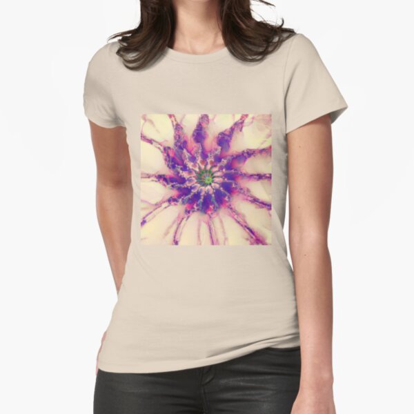 Fractalize abstraction Fitted T-Shirt