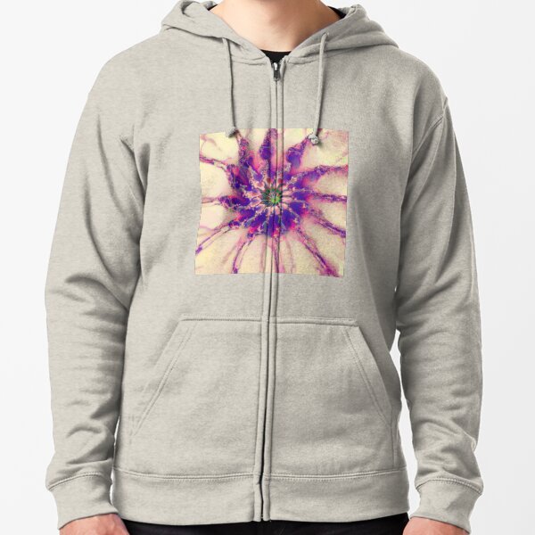 Fractalize abstraction Zipped Hoodie