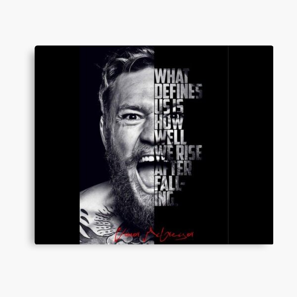 Conor McGregor Quote Canvas Print