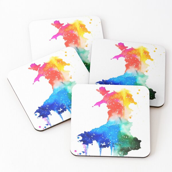 Item preview, Wales Map Watercolour by Emma Parrish designed and sold by Emma Parrish.