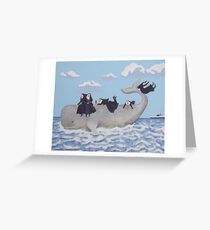 Having a Whale of a Time Greeting Card