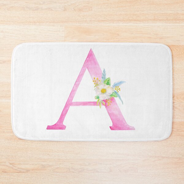 Item preview, Floral watercolor letter art pink designed and sold by Sarah Trett.