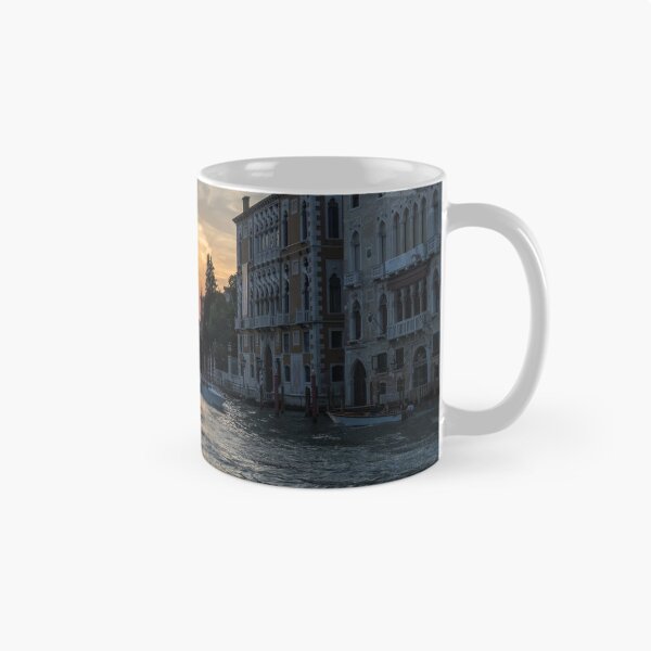 Item preview, Classic Venetian - Sunset Boat Traffic under the Accademia Bridge on the Grand Canal designed and sold by Georgia Mizuleva.