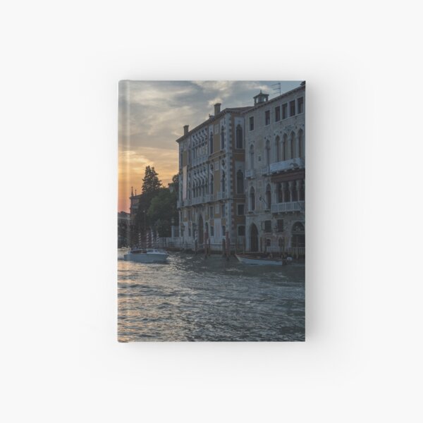 Item preview, Classic Venetian - Sunset Boat Traffic under the Accademia Bridge on the Grand Canal designed and sold by Georgia Mizuleva.