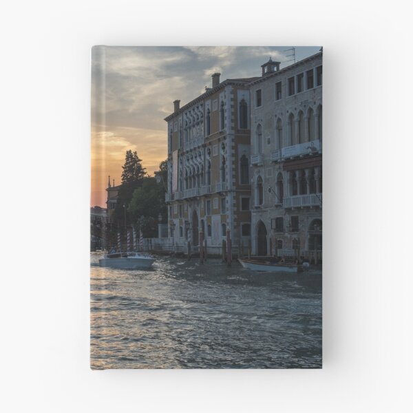 Item preview, Classic Venetian - Sunset Boat Traffic under the Accademia Bridge on the Grand Canal designed and sold by Georgia Mizuleva.