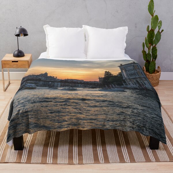 Item preview, Classic Venetian - Sunset Boat Traffic under the Accademia Bridge on the Grand Canal designed and sold by Georgia Mizuleva.
