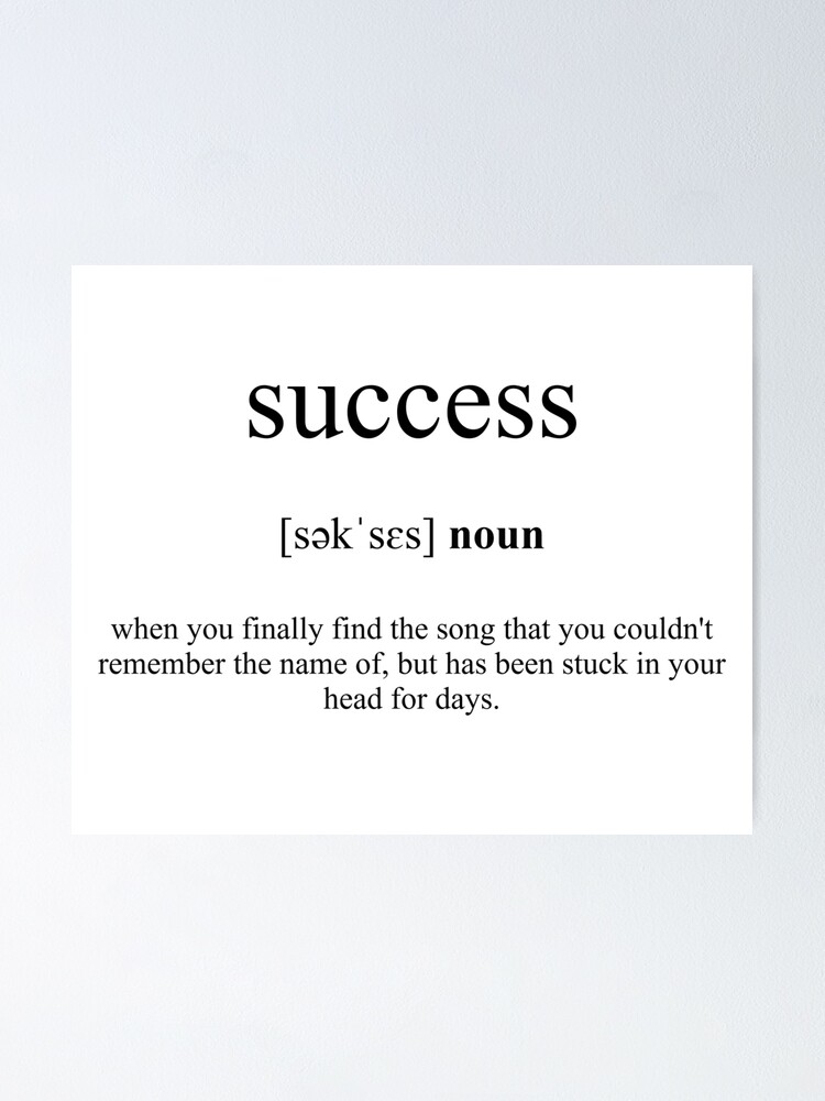  Success Definition Dictionary Collection Poster For Sale By 