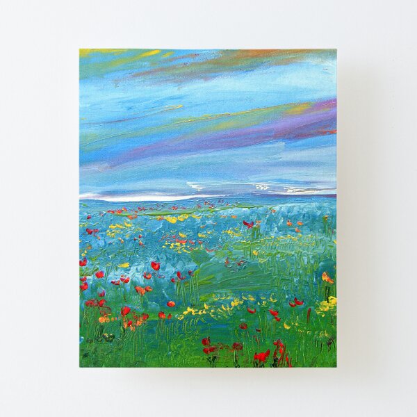 Meadow Drops Canvas Mounted Print