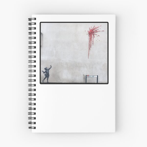 Item preview, Banksy Girl Slingshot Flowers Bristol Valentines Day  designed and sold by ThatMerchStore.
