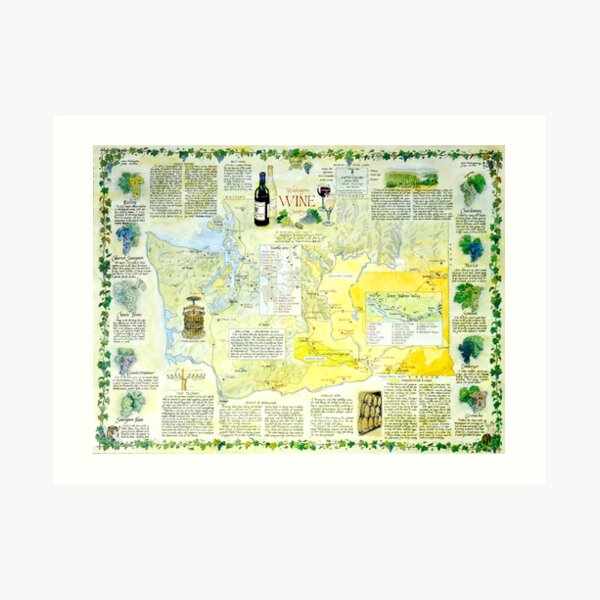 Washington Wine Country Art Print