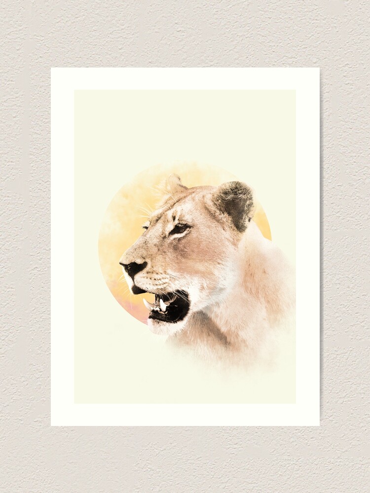 Alternate view of Lioness Art Print