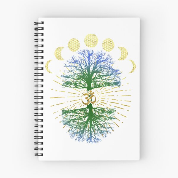 Item preview, Om flor de la vida en oro con árbol de la vida designed and sold by LuminOrb.