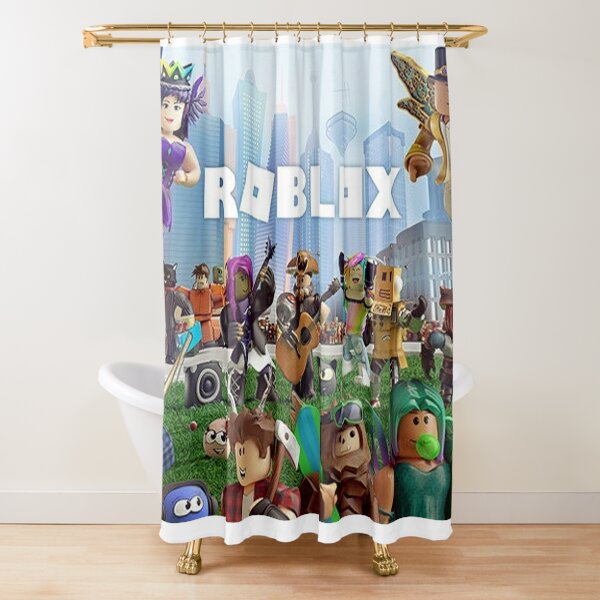 Roblox Shower Curtains Redbubble - roblox e commands dab a glitch to get robux