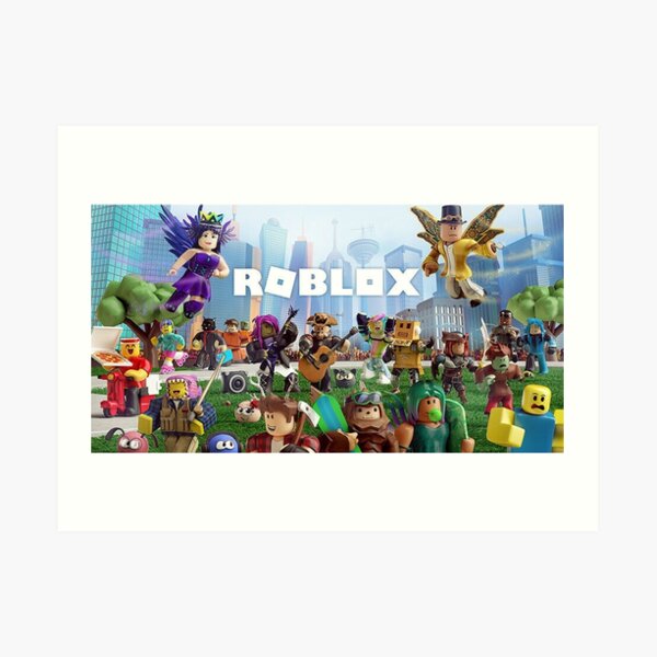 Roblox Art Prints Redbubble - roblox game wall art redbubble