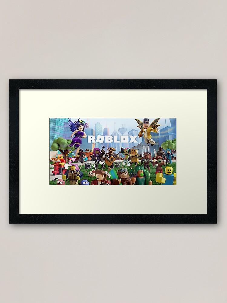 All Togheter With Roblox Framed Art Print By Best5trading Redbubble - roblox framed skins