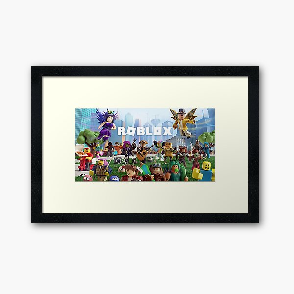 All togheter with Roblox Framed Art Print
