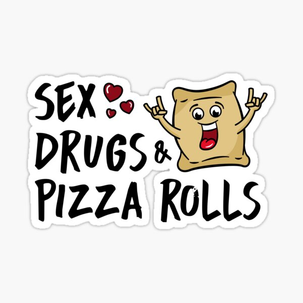 Pizza Roll Stickers Redbubble - totinos pizza rolls roblox id loud