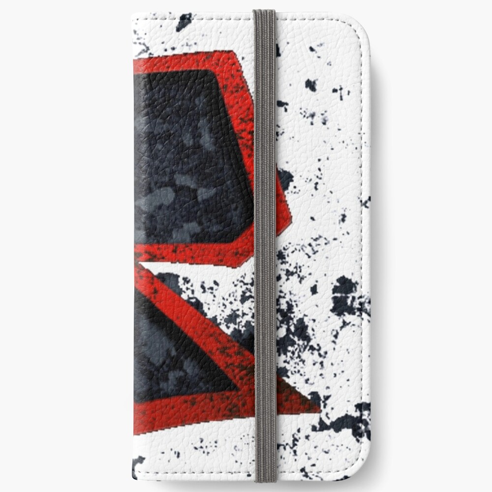 Roblox Logo Black And Red Iphone Wallet By Best5trading Redbubble - roblox video logo