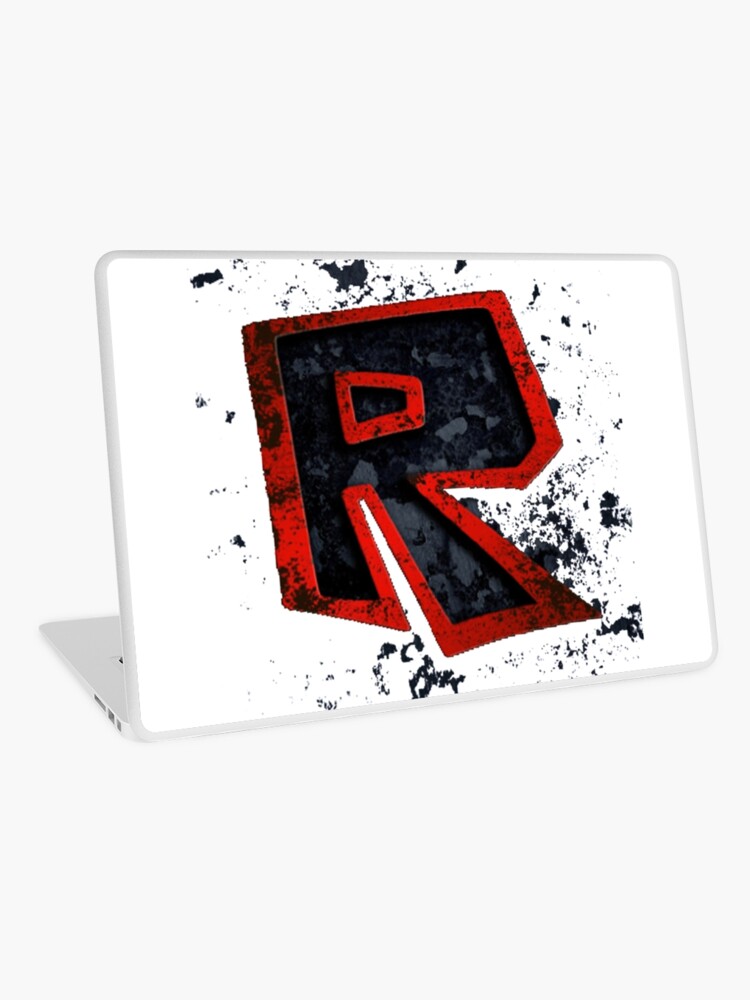 Roblox Logo Black And Red Laptop Skin By Best5trading Redbubble - roblox logo stickers redbubble