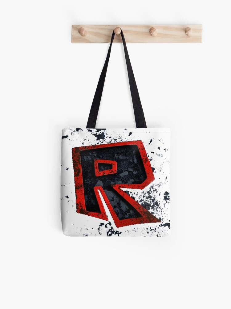 Roblox Logo Black And Red Tote Bag By Best5trading Redbubble - black bag roblox