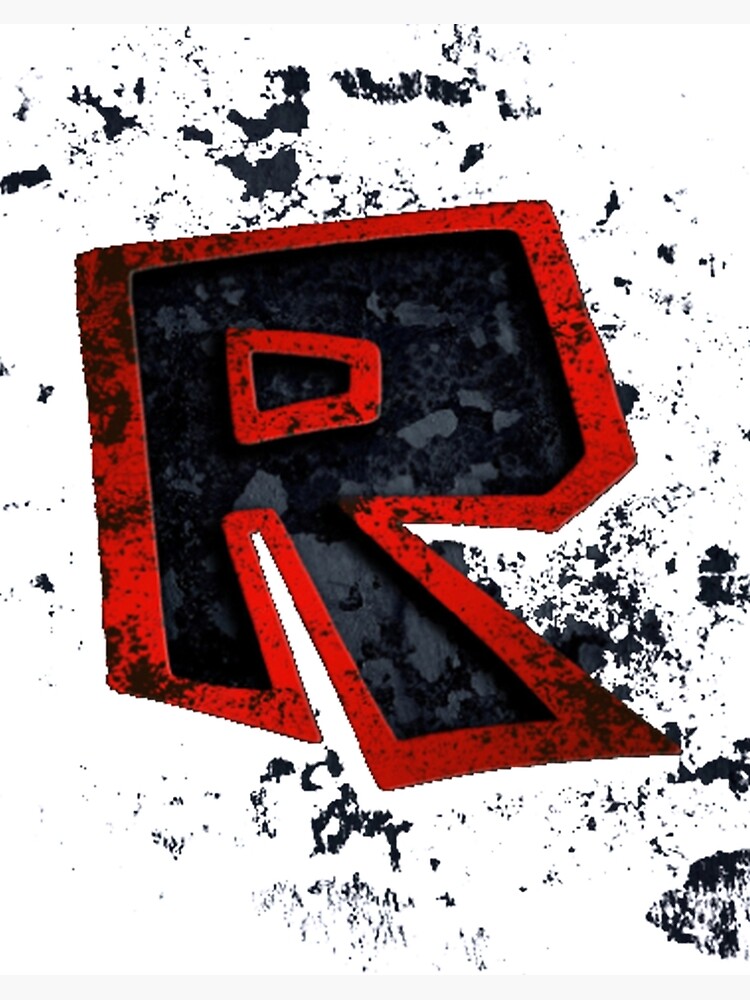 Roblox Logo Black And Red Art Board Print By Best5trading Redbubble - roblox logo on black sticker by best5trading redbubble