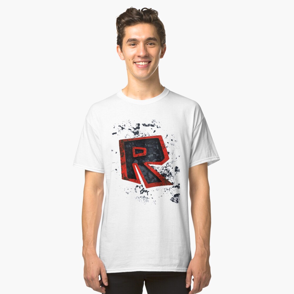 Roblox T Shirt Red And Black Roblox Logo Black And Red T Shirt By Best5trading Redbubble