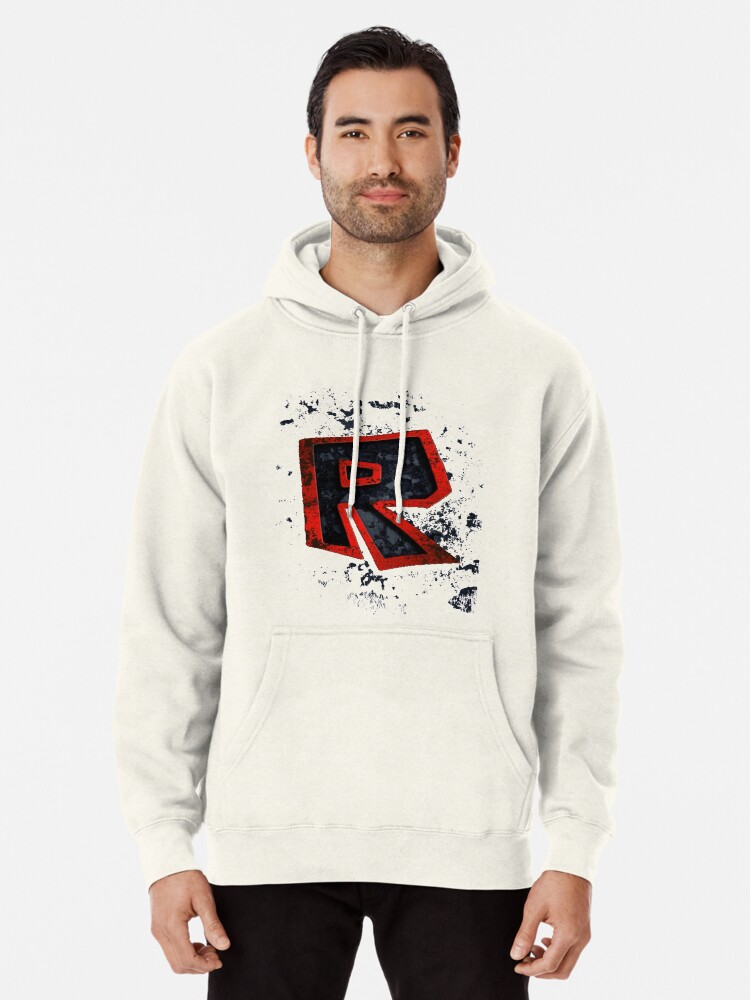 Roblox Logo Black And Red Pullover Hoodie By Best5trading Redbubble - roblox logo black and red photographic print by best5trading redbubble