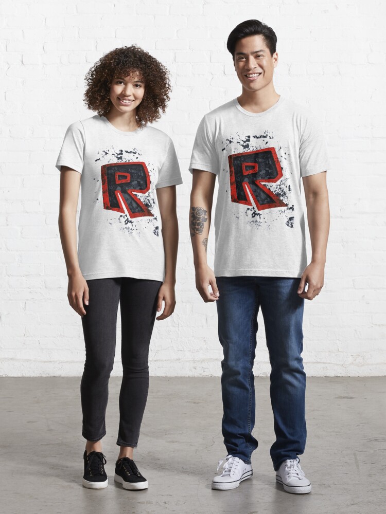 Roblox Logo Black And Red T Shirt By Best5trading Redbubble - red denim with white roblox