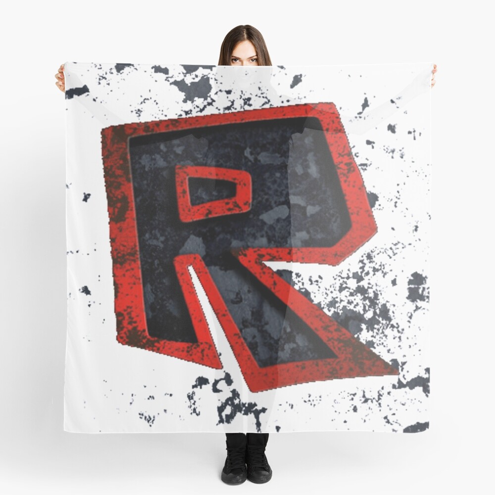 Roblox Logo Black And Red Scarf By Best5trading Redbubble - roblox dark red and white shirt with scarf