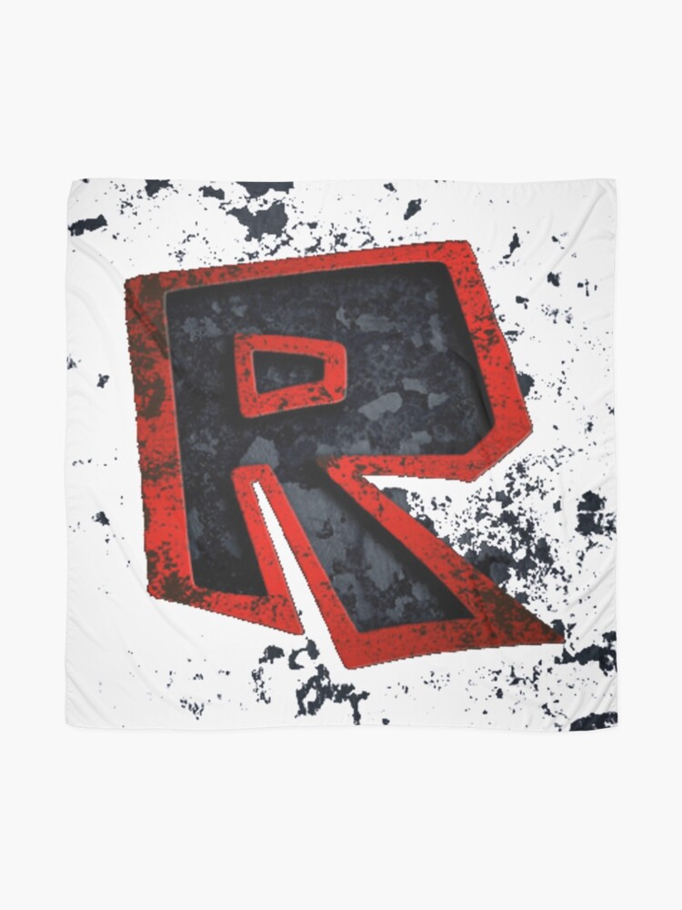 Roblox Logo Black And Red Scarf By Best5trading Redbubble - roblox text red