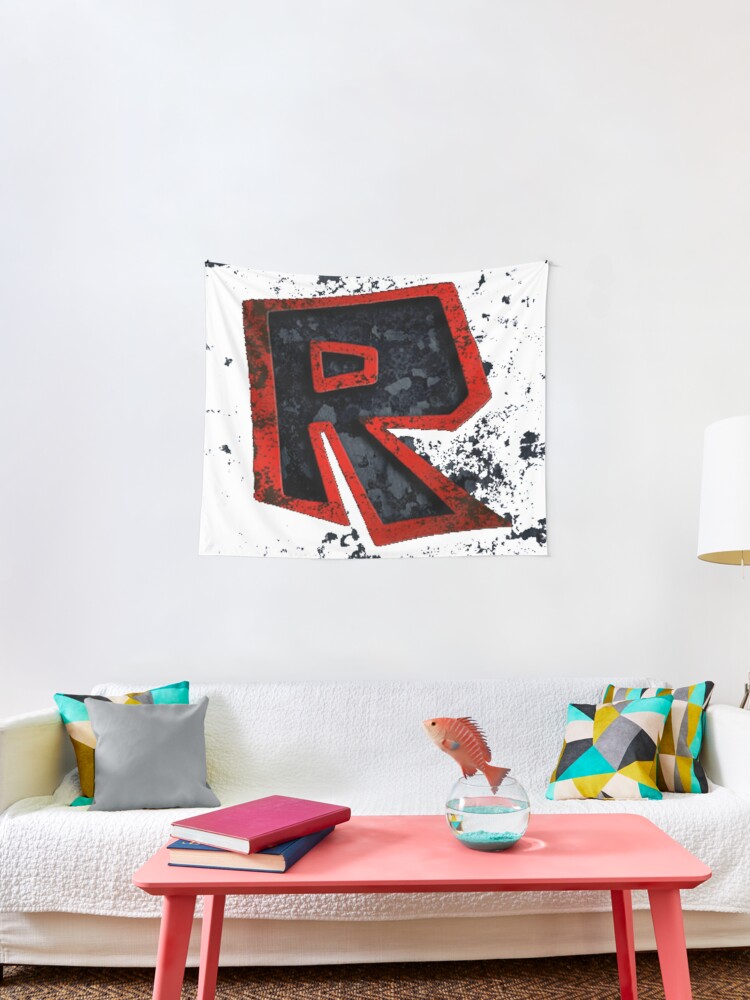 Roblox Logo Black And Red Tapestry By Best5trading Redbubble - roblox logo black and red photographic print by best5trading redbubble
