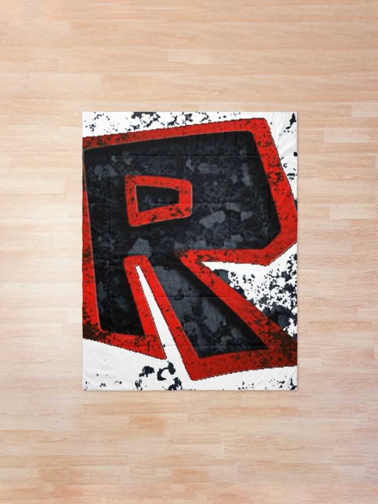 Roblox Logo Black And Red Comforter By Best5trading Redbubble - black red roblox logo