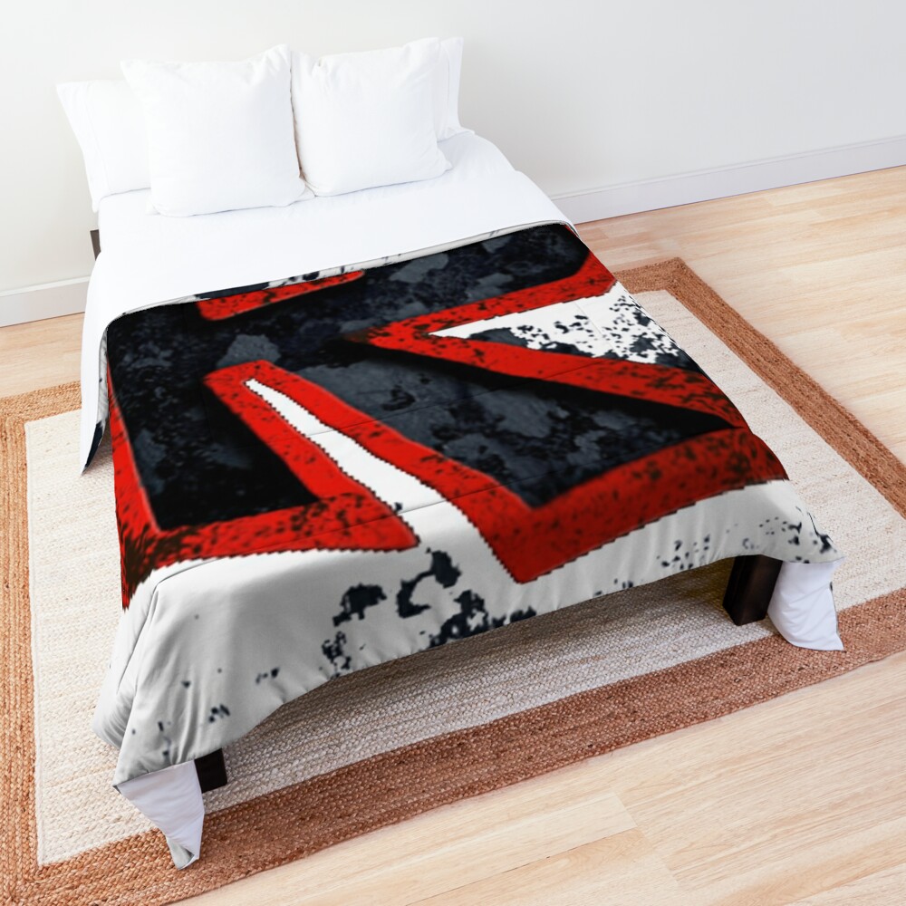 Roblox Logo Black And Red Comforter By Best5trading Redbubble - the red king roblox