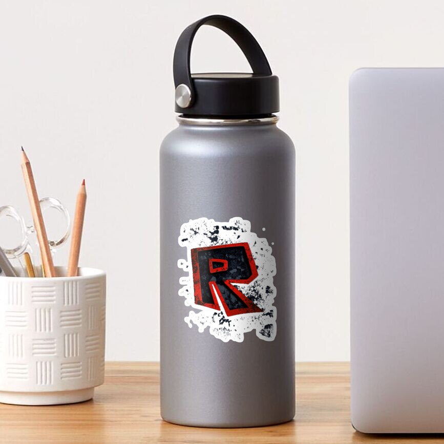 Roblox Logo Black And Red Sticker By Best5trading Redbubble - black and red roblox logo