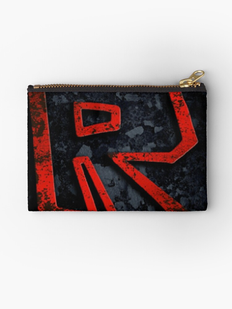 Roblox Logo On Black Zipper Pouch By Best5trading Redbubble - roblox 100 genuine leather backpack