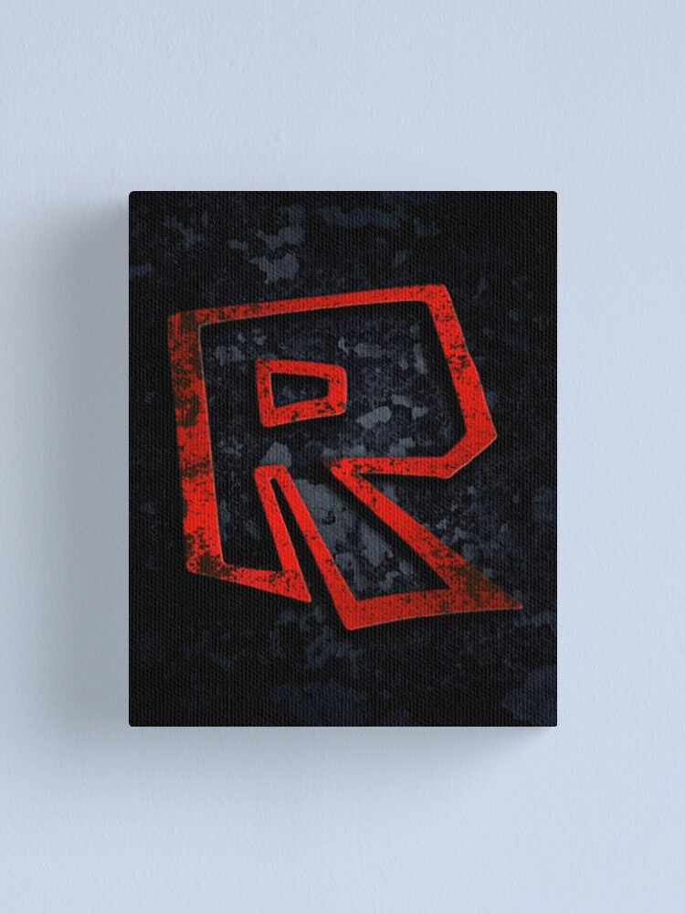 Roblox Logo On Black Canvas Print By Best5trading Redbubble - roblox city logos