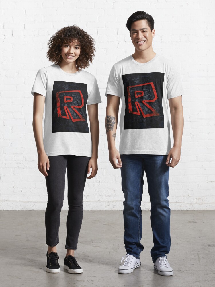 Roblox Logo On Black T Shirt By Best5trading Redbubble - roblox logo black and red photographic print by best5trading redbubble