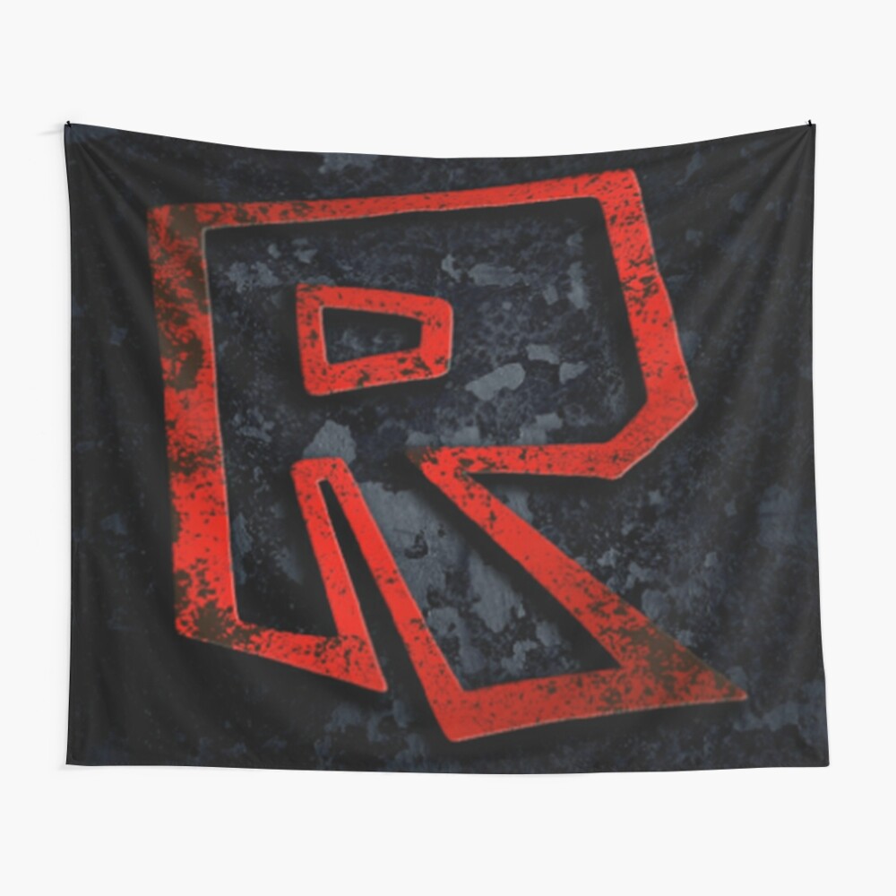 Roblox Logo On Black Tapestry By Best5trading Redbubble - roblox black apron