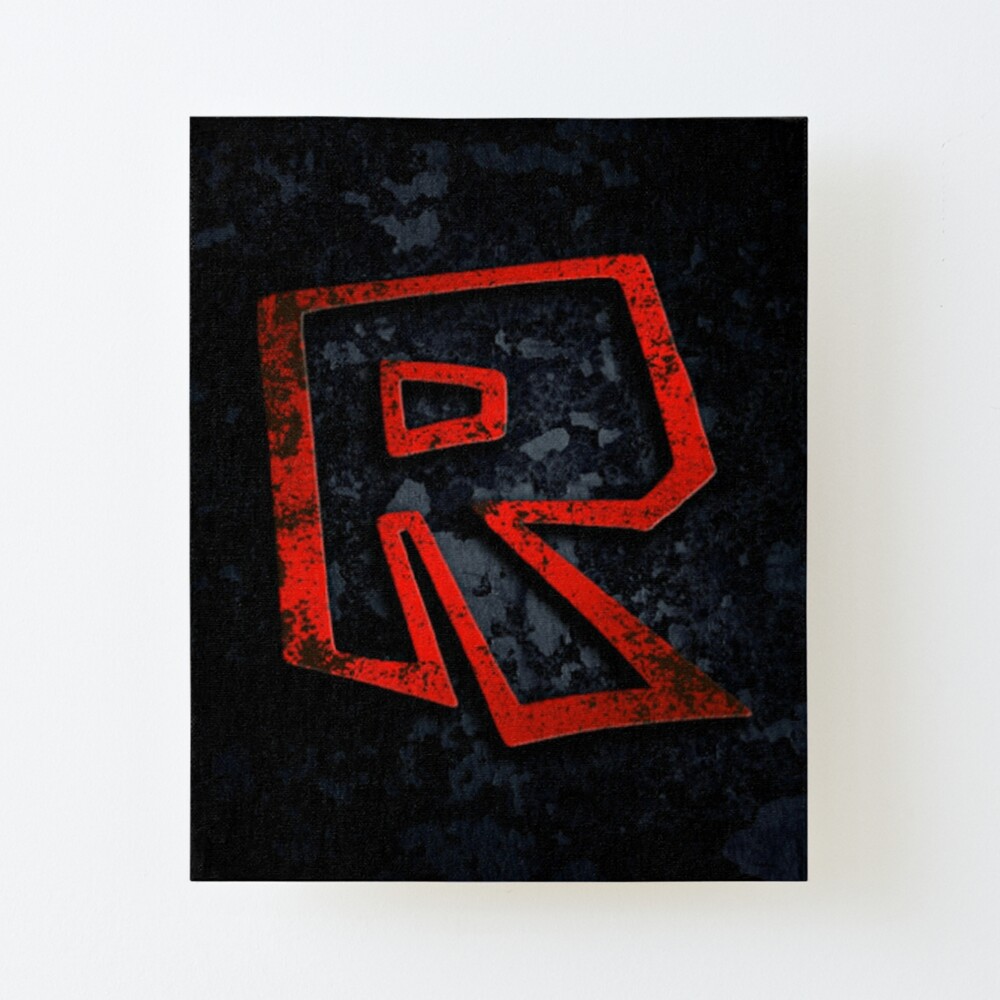 Roblox Logo On Black Art Board Print By Best5trading Redbubble - nintendo logo grey roblox