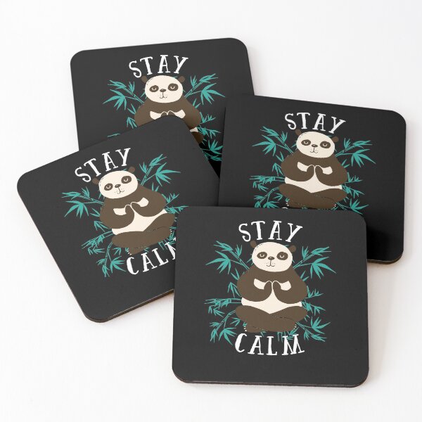 Item preview, STAY CALM panda bear meditation designed and sold by AaaleXX.
