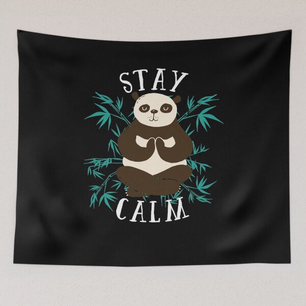 Item preview, STAY CALM panda bear meditation designed and sold by AaaleXX.