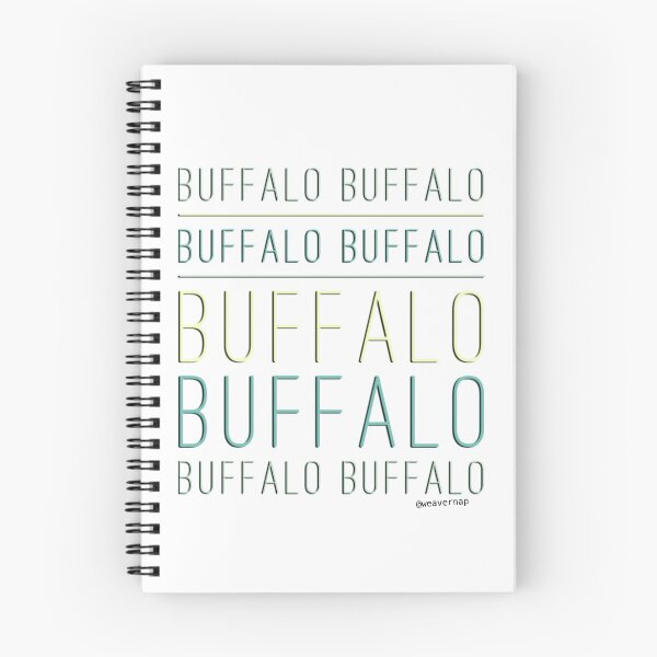 Item preview, Buffalo Buffalo Buffalo Buffalo Buffalo Buffalo Buffalo Buffalo designed and sold by weavernap.