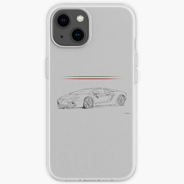 Lamborghini, italienisches Design, modernes Bild iPhone Flexible Hülle