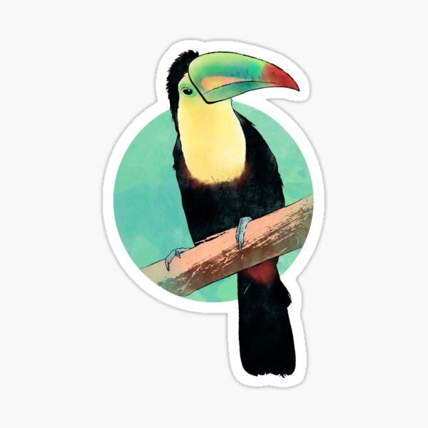 Iris beak Glossy Sticker