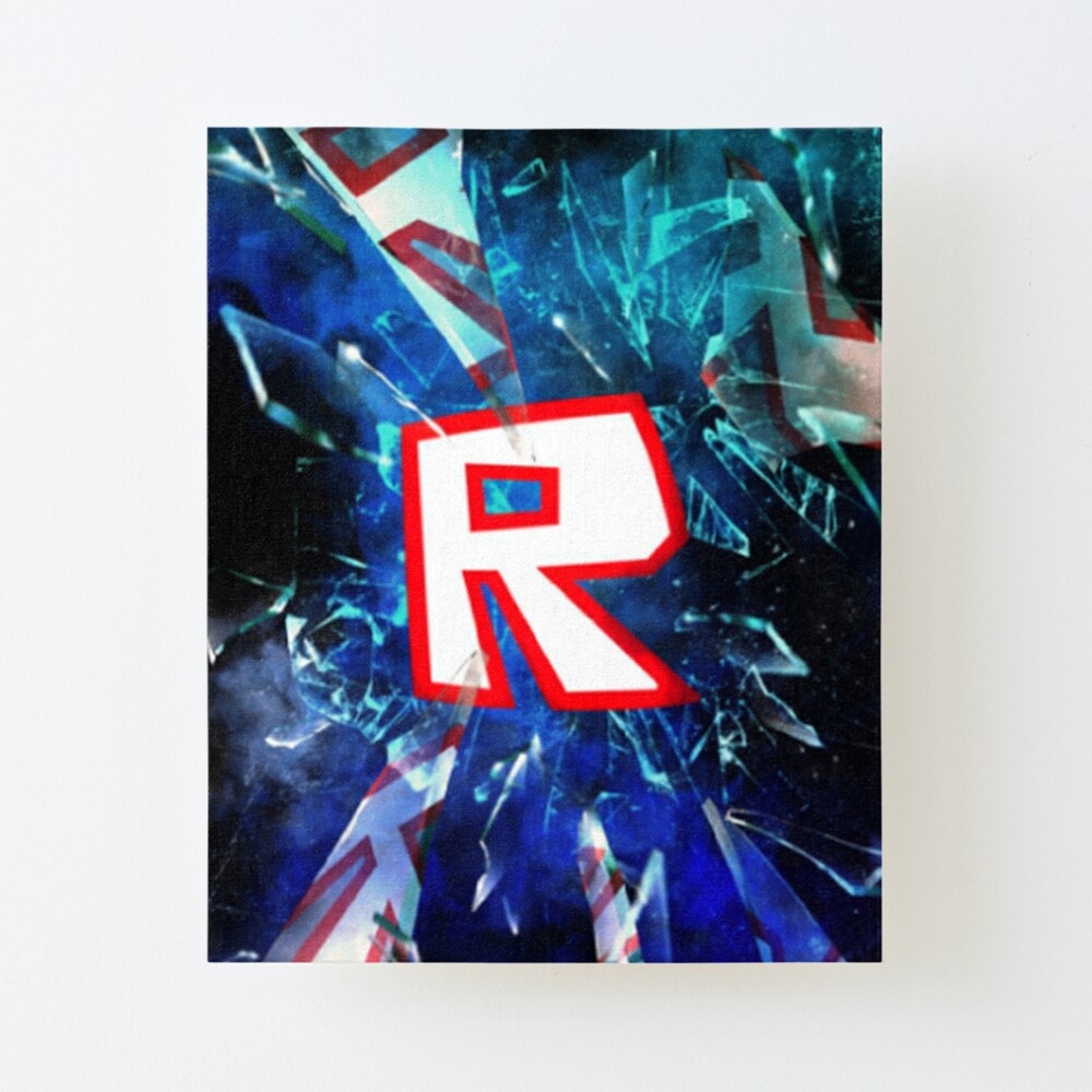 Roblox Logo Blue Mounted Print By Best5trading Redbubble - roblox logo black and red photographic print by best5trading redbubble