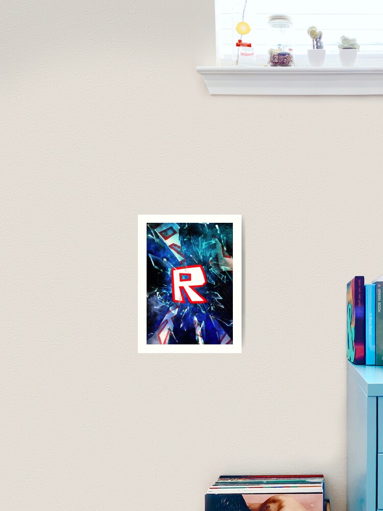 Roblox Logo Blue Art Print By Best5trading Redbubble - roblox computer screen decal roblox free mask