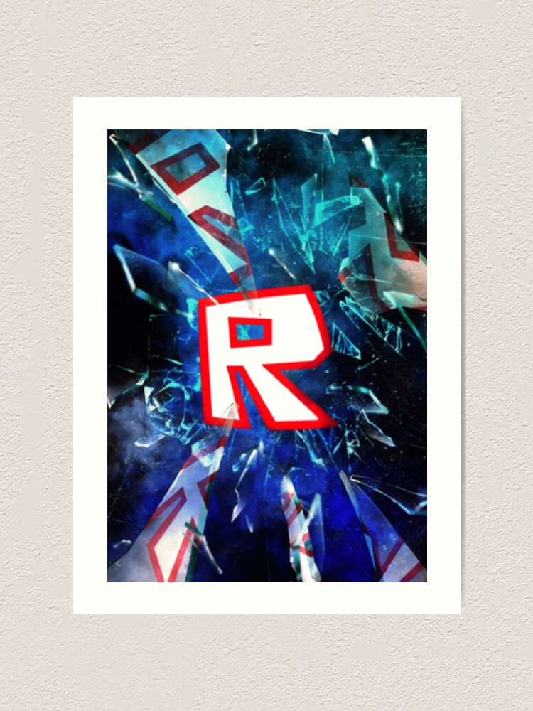 Lamina Artistica Roblox Logo Blue De Best5trading Redbubble - roblox oof lámina artística
