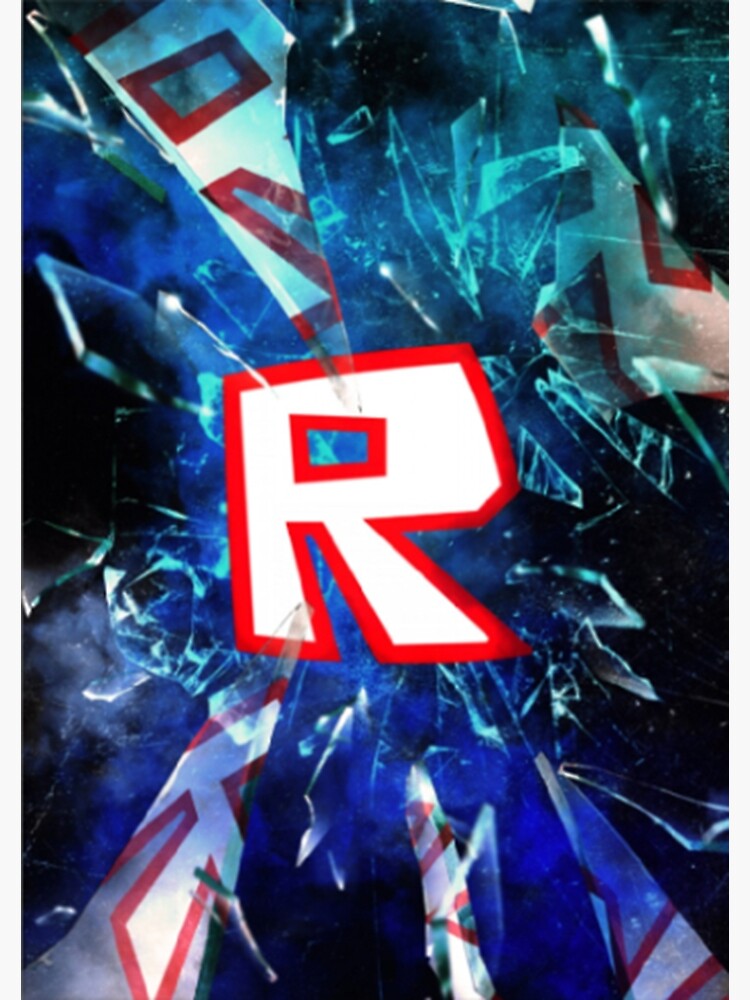 Roblox Logo Blau Grusskarte Von Best5trading Redbubble